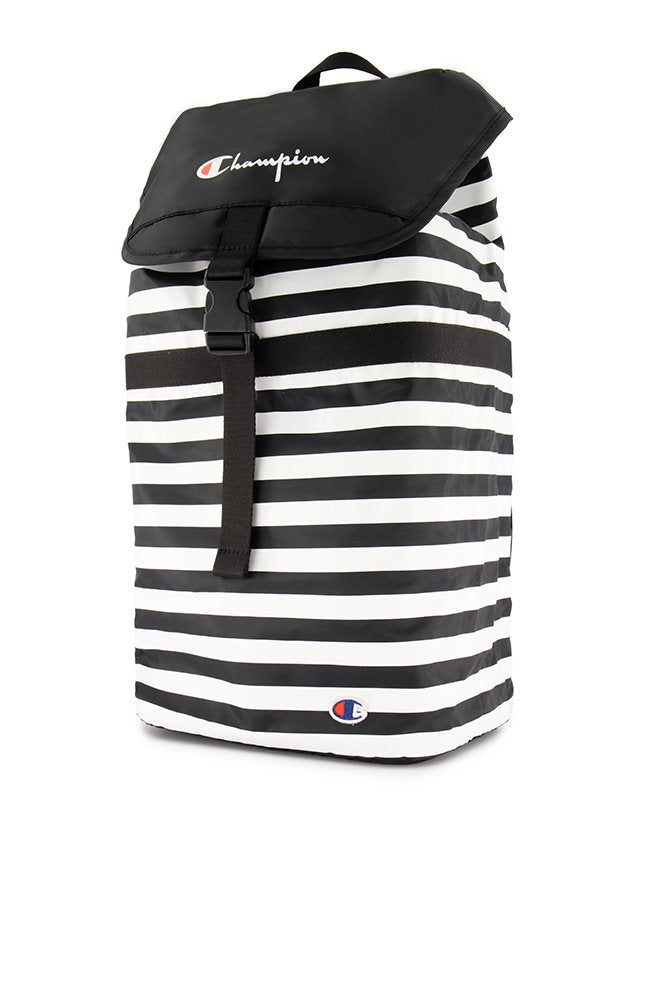 Champion Top Load Backpack Zwart / Wit Bagsplaza