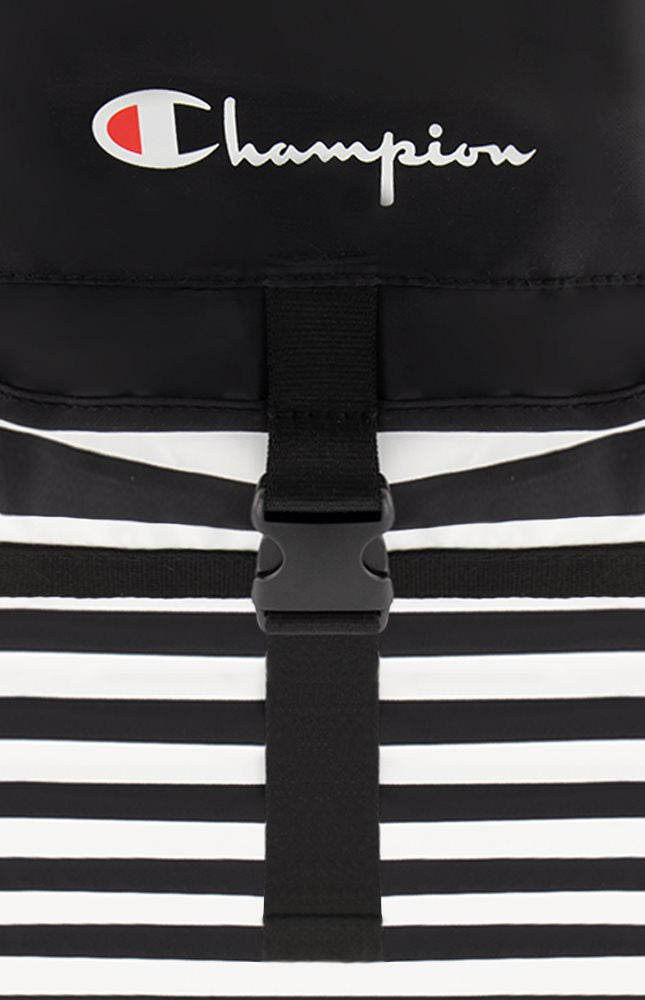 Champion Top Load Backpack Zwart / Wit Bagsplaza