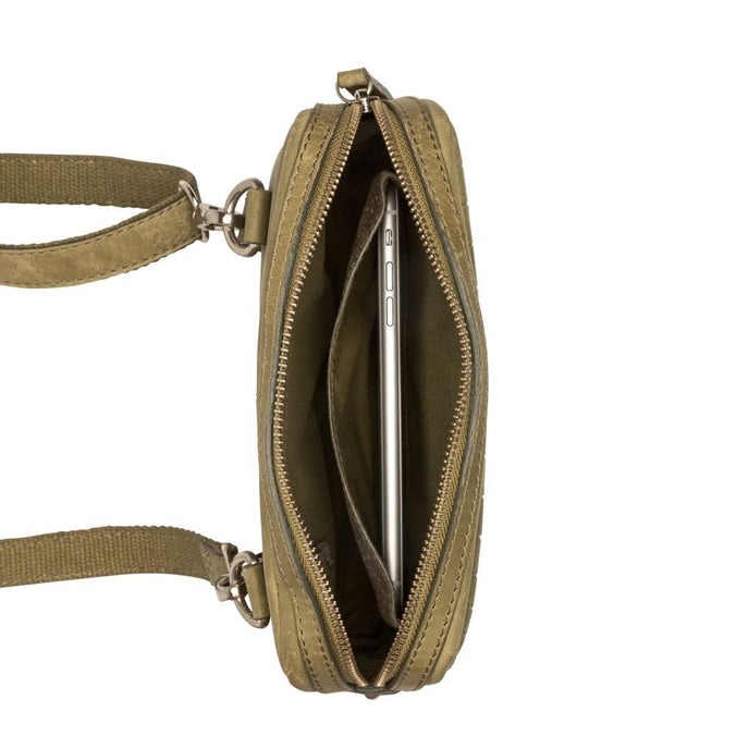 BURKELY Croco Cody 5-Way Bag Groen