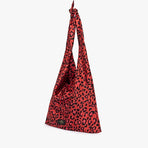 Wouf Satin Tote Red Leopard