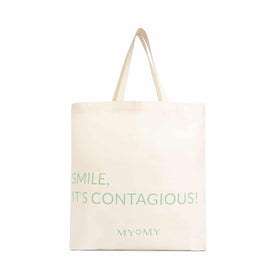 MYOMY MY CHANGEMAKER Bag Smile - Waste Cotton Green