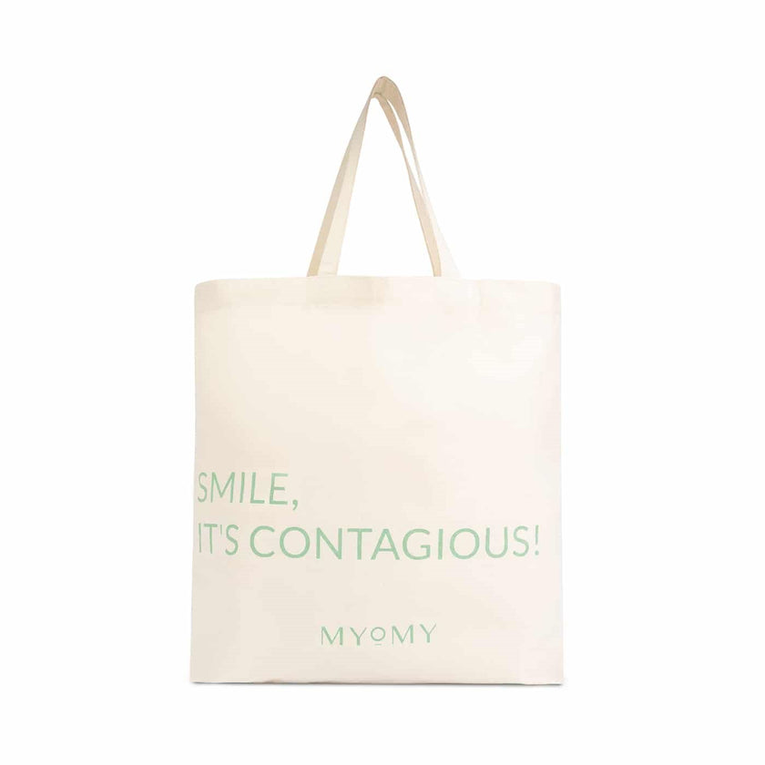MYOMY MY CHANGEMAKER Bag Smile - Waste Cotton Green