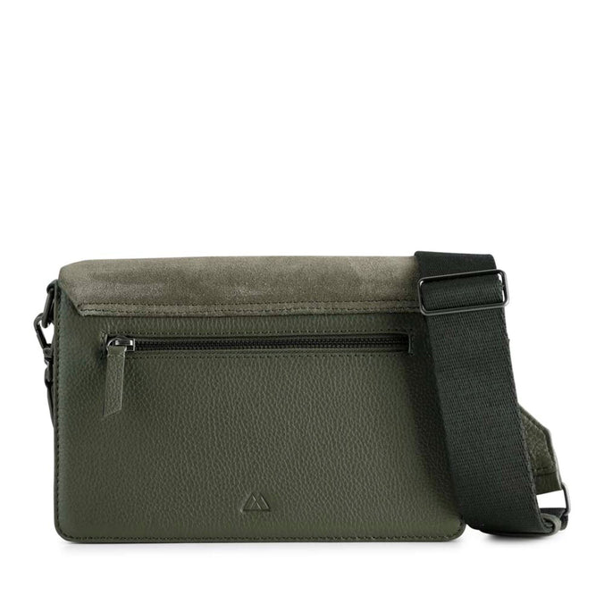 Markberg Arabella Crossbody Bag Suede Mix Army w/Black
