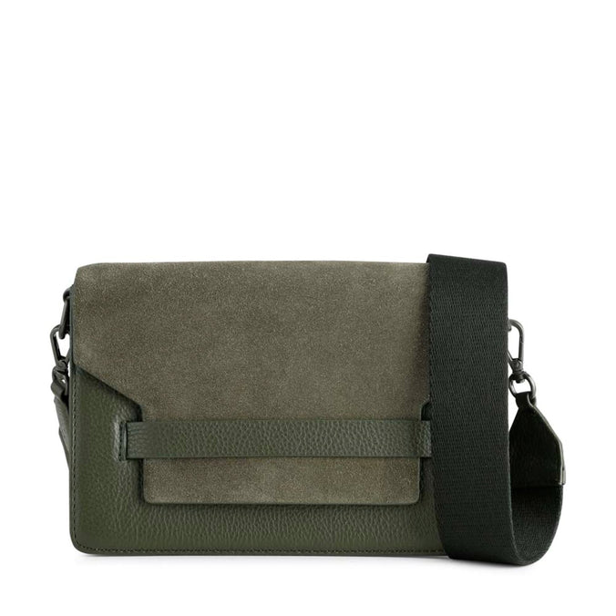 Markberg Arabella Crossbody Bag Suede Mix Army w/Black